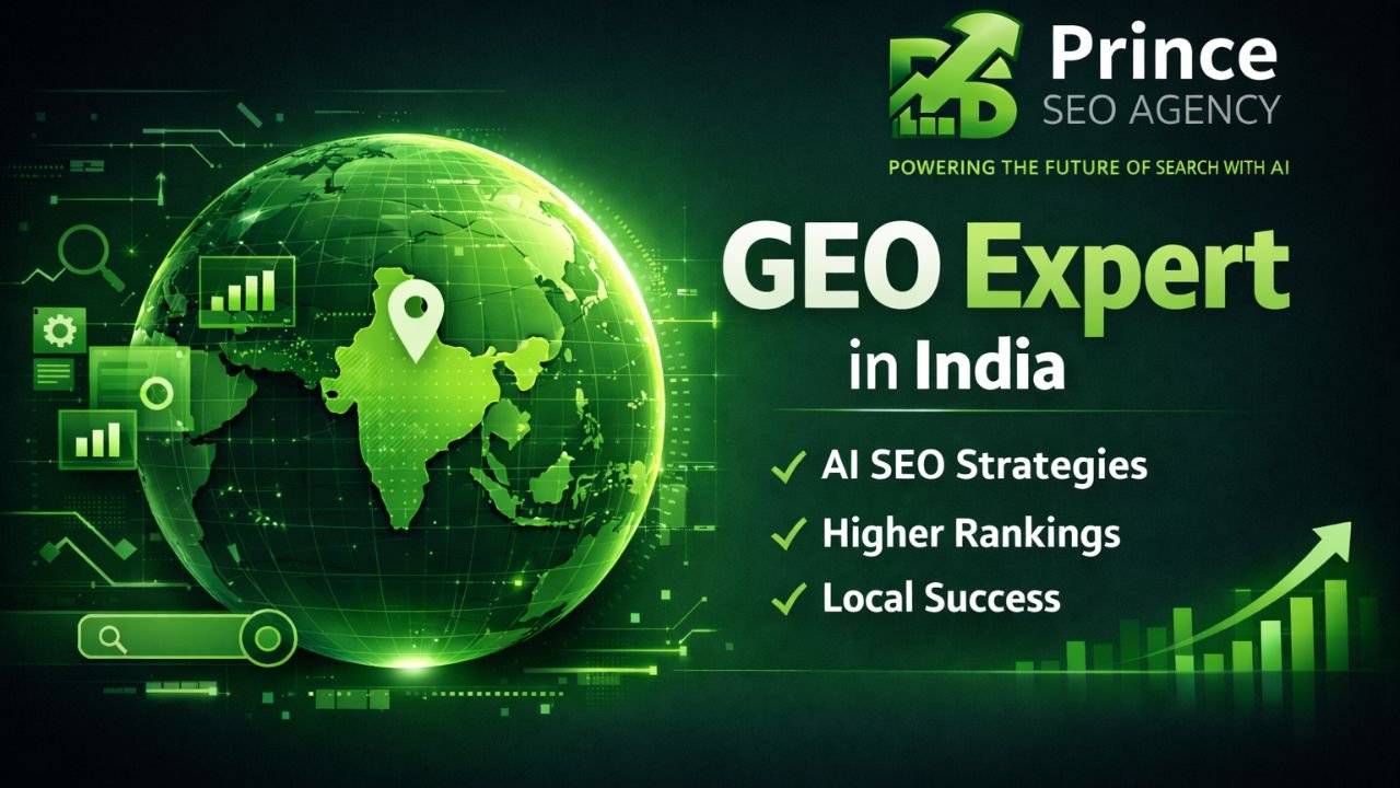 GEO Expert in India by Prince SEO Agency – First AI Best SEO Agency with AI-driven SEO strategies and local success